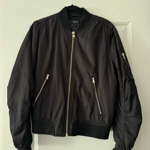 Topshop Black Bomber Jacket